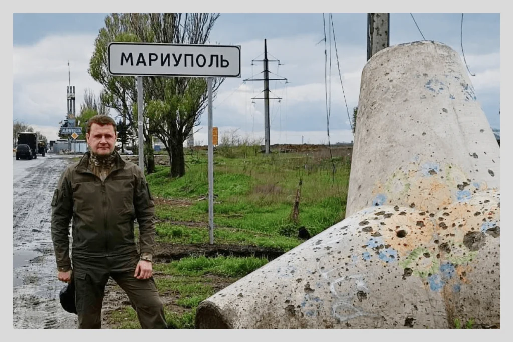 Алексей Чекунков в&nbsp;Мариуполе. Источник фото: telegram-канал Алексея Чекункова