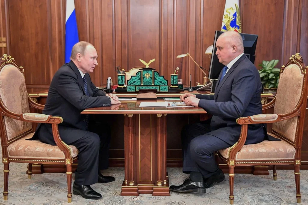 Сергей Цивилев на&nbsp;встрече с&nbsp;Владимиром Путиным